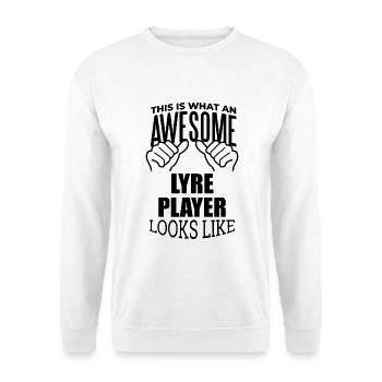 Lyre Lyre Lyre - Unisex Pullover - Weiß - Vorne