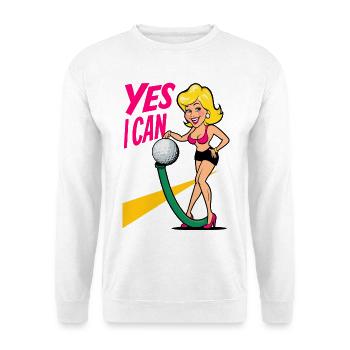 Golf Ball and Garden Hose - Unisex Sweatshirt - white - Front