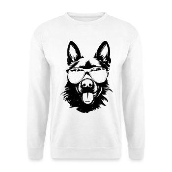 Cool German Shepherd - Unisex Sweatshirt - white - Front