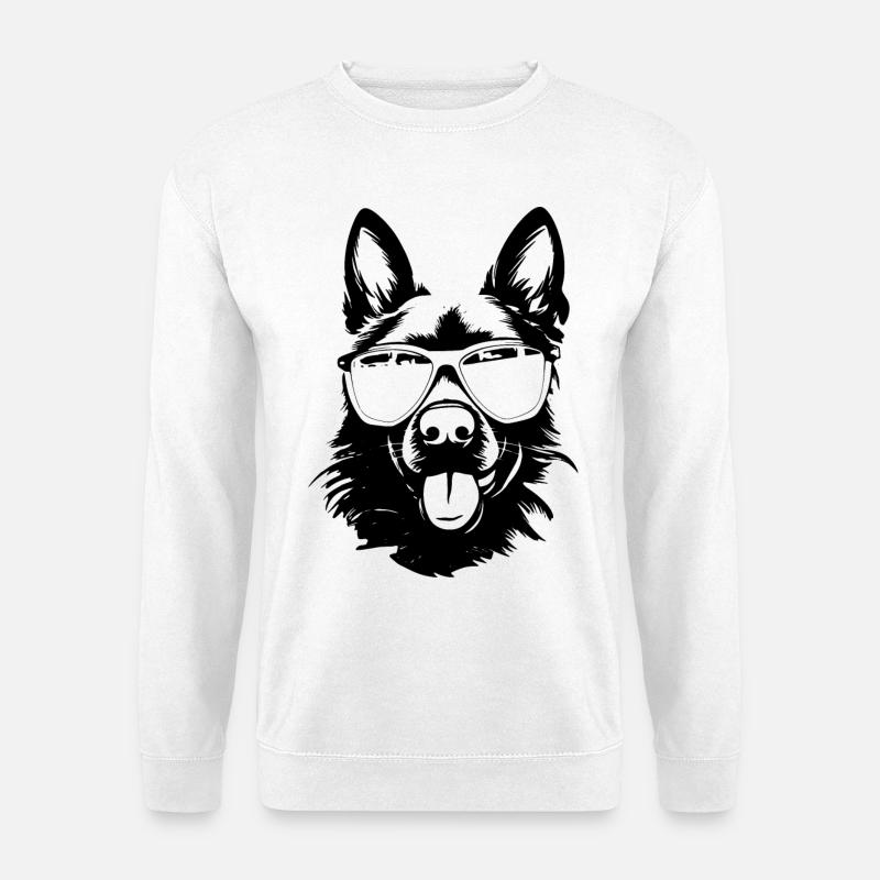 Cool German Shepherd - Unisex Sweatshirt - white