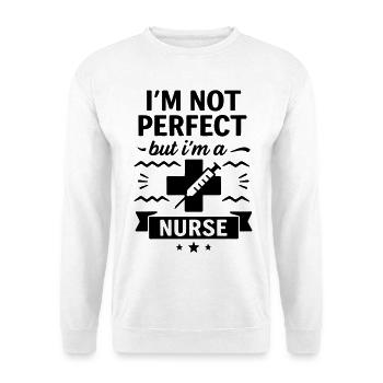 Pas parfaite, mais une excellente infirmière - Sweat-shirt Unisexe - blanc - Devant