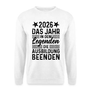 2026 Year Legends Finish Education - Unisex Sweatshirt - white - Front