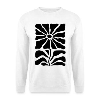 Bloom Design - custom design paint! - Unisex Sweatshirt - white - Front