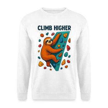 Cadeau de l’escalade paresseuse en bloc - Sweat-shirt Unisexe - blanc - Devant
