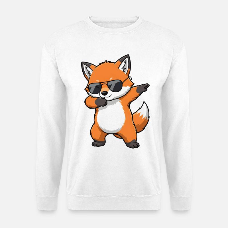 Dab Fox - Sweat-shirt Unisexe - blanc