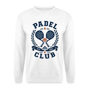 Padel Club Vintage - Unisex Pullover - Weiß - Vorne