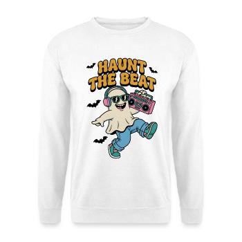 Haunt the Beat Ghost DJ - Unisex Sweatshirt - white - Front