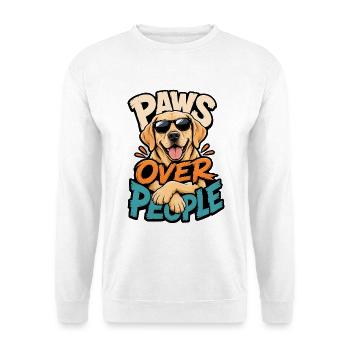 Labrador Retriever - Unisex Pullover - Weiß - Vorne - Alina (178cm) & Michal (187cm)