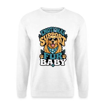 Golden Retriever - Unisex Pullover - Weiß - Vorne - Alina (178cm) & Michal (187cm)