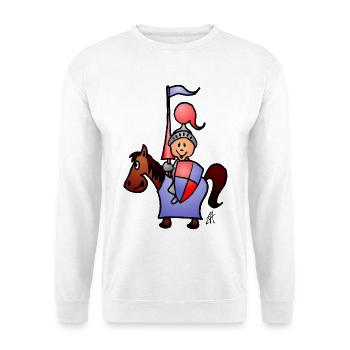 Ritter - Unisex Pullover - Weiß - Vorne