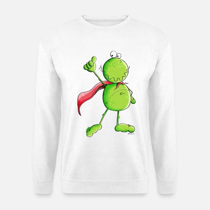 Super Frosch - Unisex Pullover - Weiß
