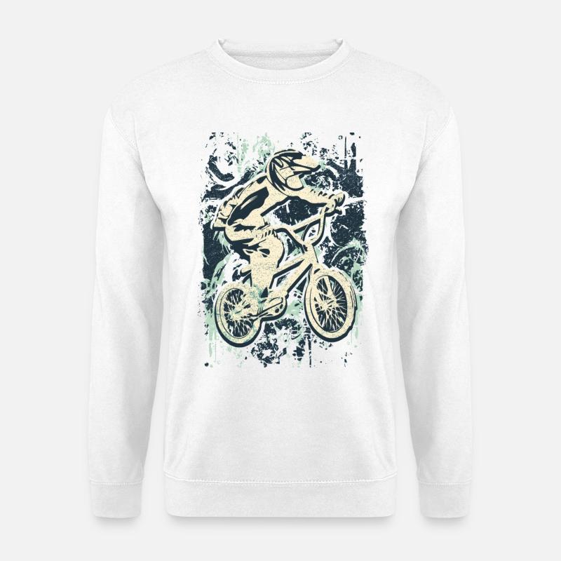 BMX Fahrrad Rennen | BMX Race | BMX | Geschenkidee - Unisex Pullover - Weiß
