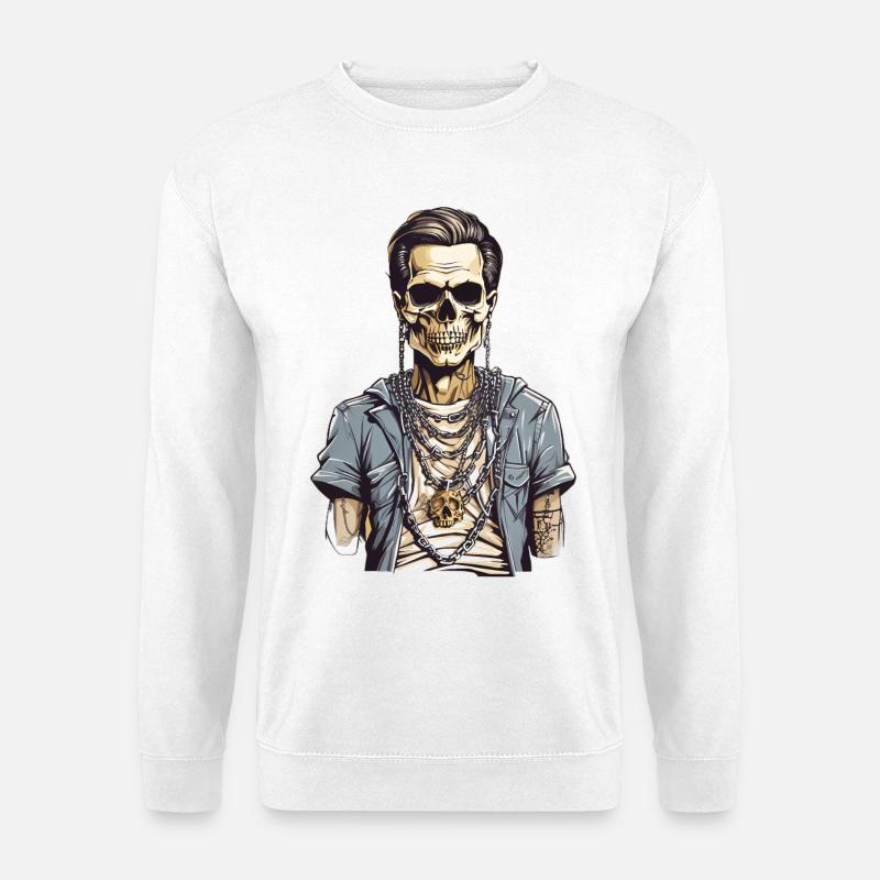 Coole Skelett - Unisex Pullover - Weiß