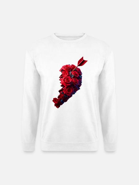 Herzpartner rechts - Unisex Pullover - Weiß