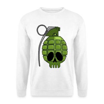Grenade Skull - Unisex Sweatshirt - white - Front