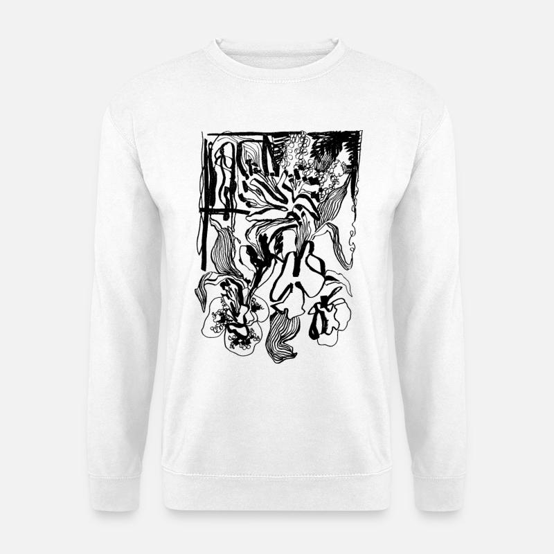 BLUMEN - Unisex Pullover - Weiß