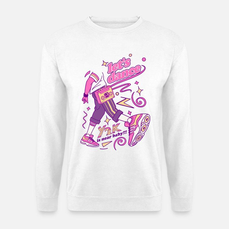 Neon Dance Ghettoblaster-Vibe - Unisex Pullover - Weiß