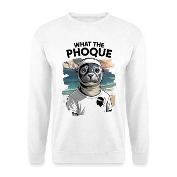 Korsischer Humor Geschenk Was das Robbeninsel-Souvenir - Unisex Pullover - Weiß - Vorne