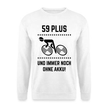 59 Plus – still without battery! Bicycle Road Bike B - Unisex Sweatshirt - white - Front