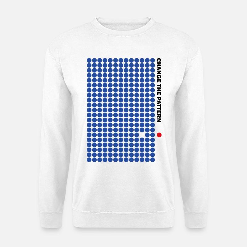 CHANGE THE PATTERN - Unisex Sweatshirt - white