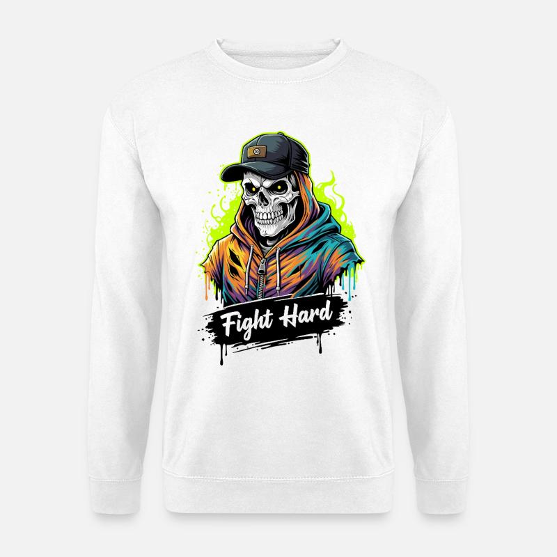 KÄMPFE HART - Unisex Pullover - Weiß