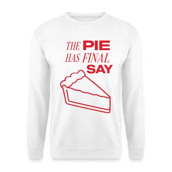 Kuchen – The Pie Has Final Say - Unisex Pullover - Weiß - Vorne - Alina (178cm) & Michal (187cm)