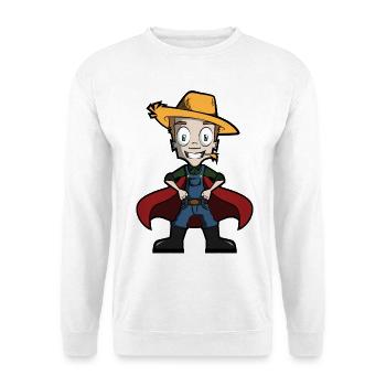 Laughing farmer - Unisex Sweatshirt - white - Front