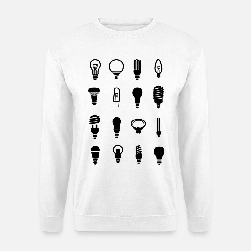 Glühbirne - Unisex Pullover - Weiß