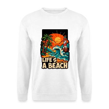 Life's a Beach Sunset - Unisex Sweatshirt - white - Front