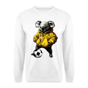 Fussball Koala - Unisex Pullover - Weiß - Vorne