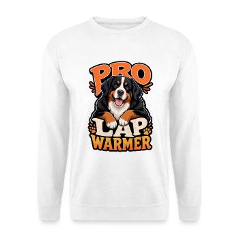 Berner Sennenhund - Unisex Pullover - Weiß - Vorne - Alina (178cm) & Michal (187cm)