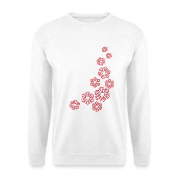 flocons de neige - Sweat-shirt Unisexe - blanc - Devant