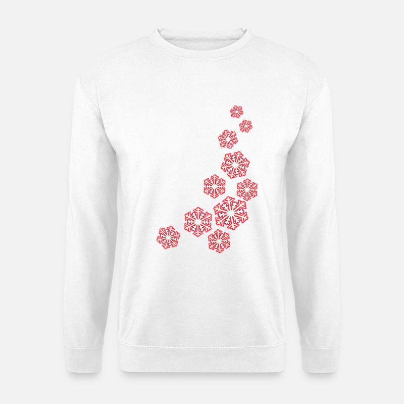 Schneeflocken - Unisex Pullover - Weiß
