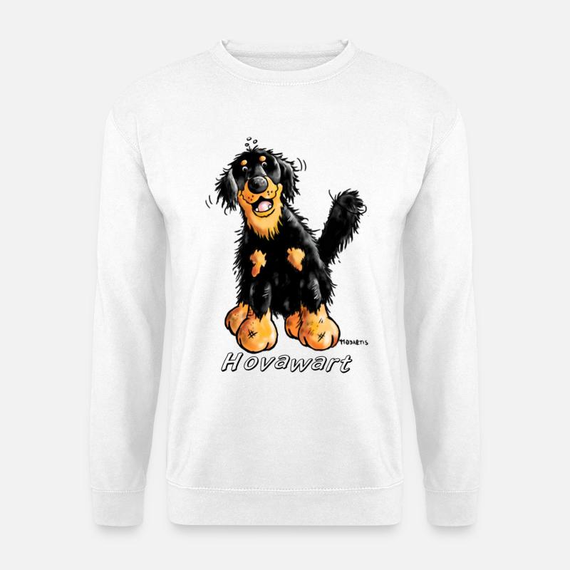 Fröhlicher Hovawart - Unisex Pullover - Weiß