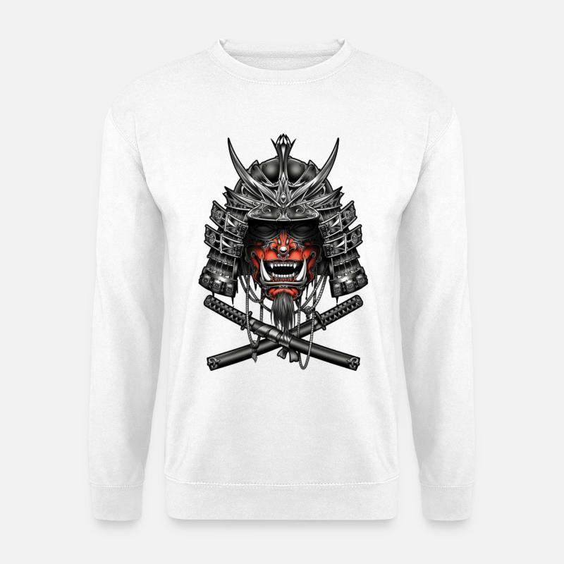 Samurai, Kämpfer - Unisex Pullover - Weiß