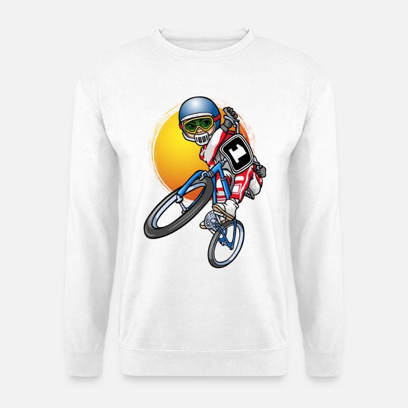 BMX Fahrer - Unisex Pullover - Weiß