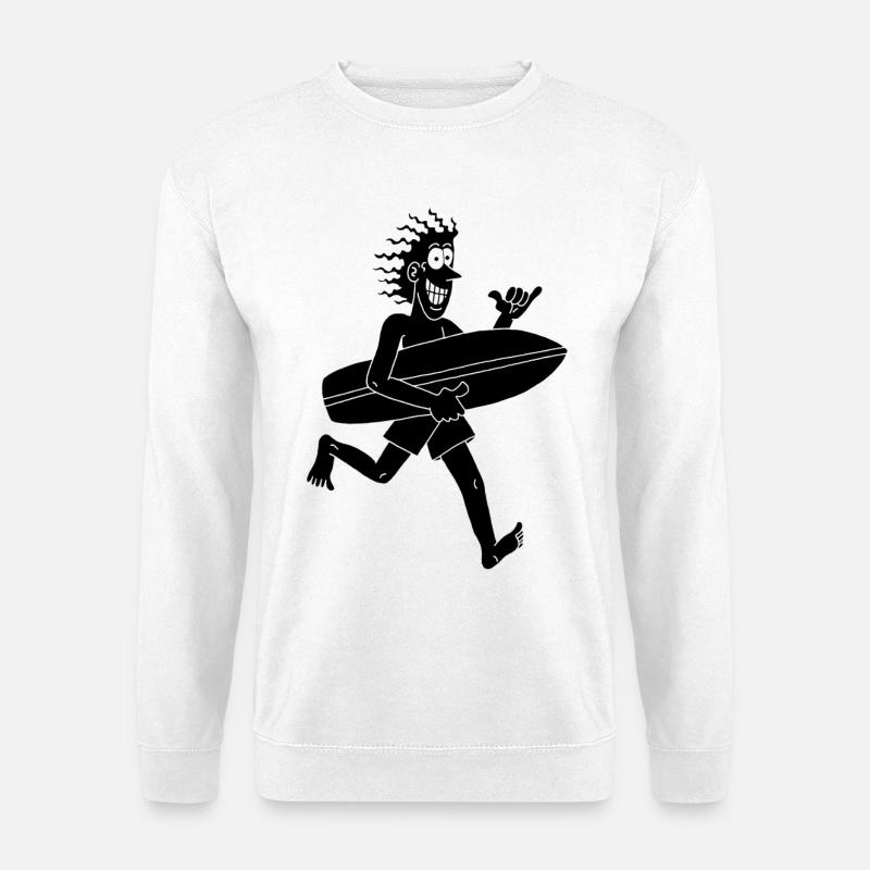Ungeduldiger Surfer - Unisex Pullover - Weiß