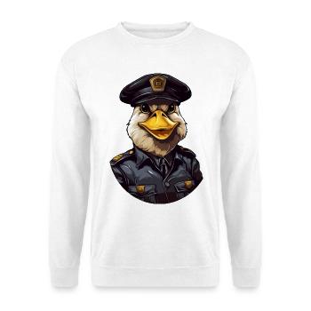 Canard policier - Sweat-shirt Unisexe - blanc - Devant