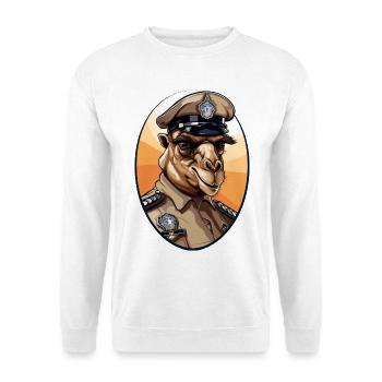 Police des chameaux - Sweat-shirt Unisexe - blanc - Devant