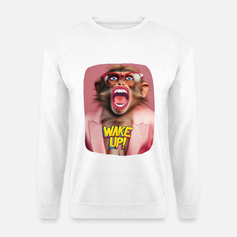 Weckruf - Unisex Pullover - Weiß