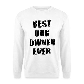 Meilleur propriétaire de chien de tous les temps - Sweat-shirt Unisexe - blanc - Devant