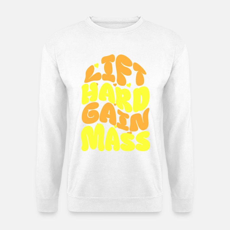 Lebendiger Weihnachtsgruß Schriftzug - Unisex Pullover - Weiß