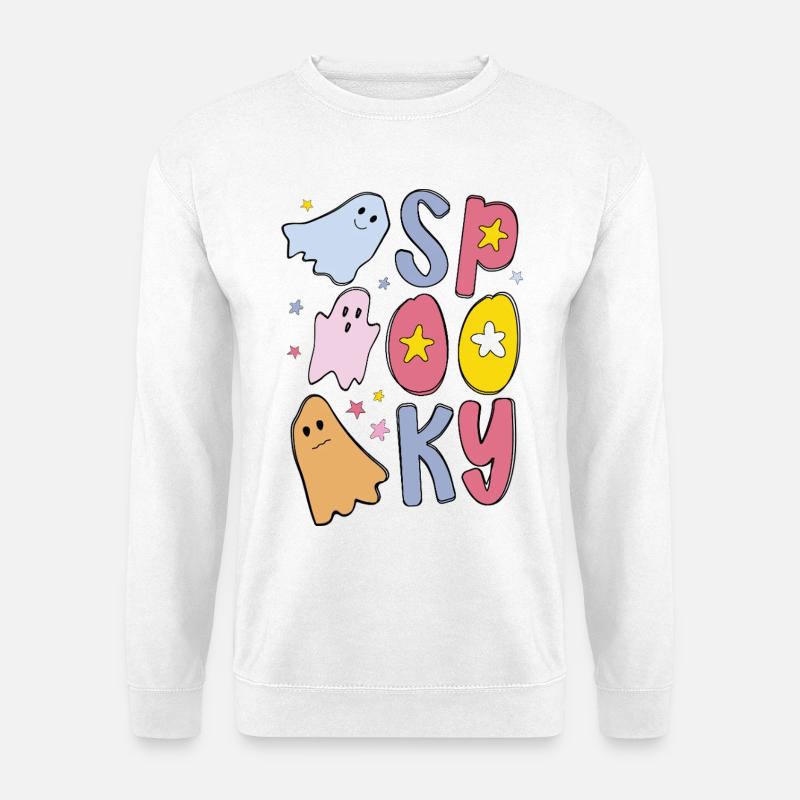 Spooky Halloween Ghost - Unisex Sweatshirt - white