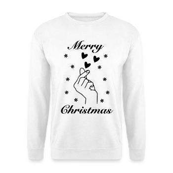 I Love Merry Christmas – Christmas Statement - Unisex Sweatshirt - white - Front