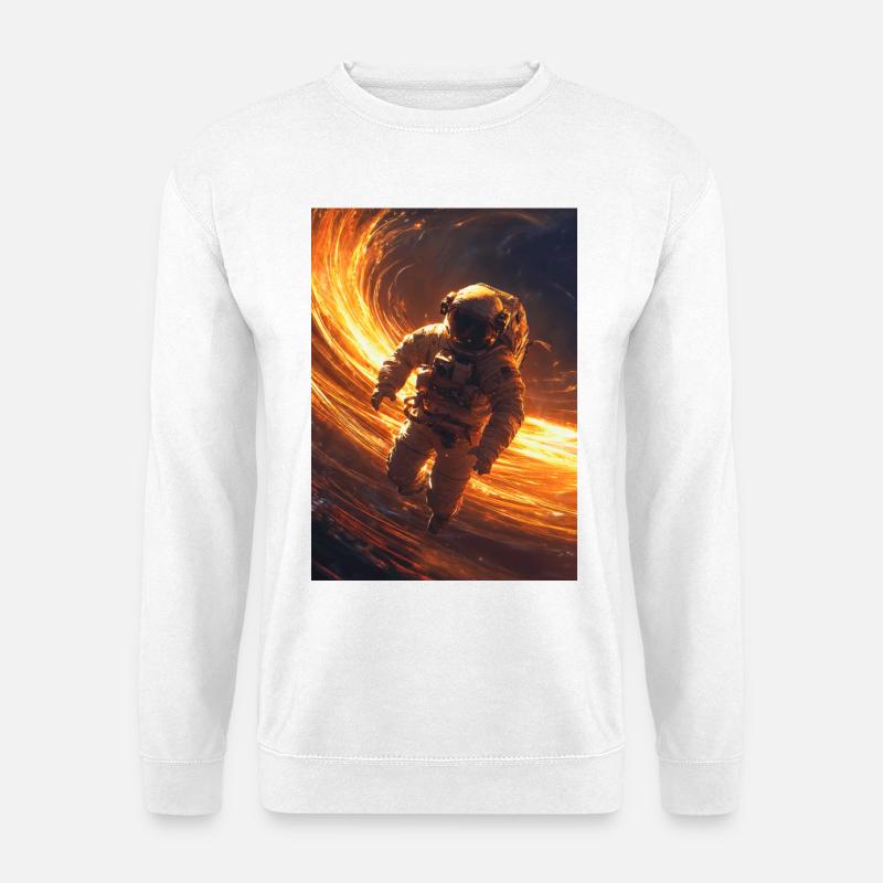Astrnaut, Event Horizon Flame - Unisex Pullover - Weiß