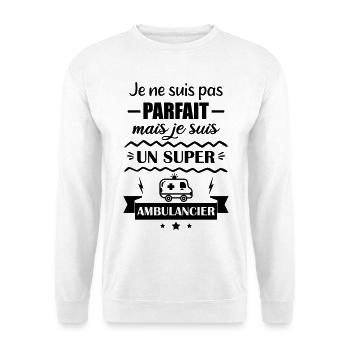 Super Emergency Ambulance - Unisex Sweatshirt - white - Front