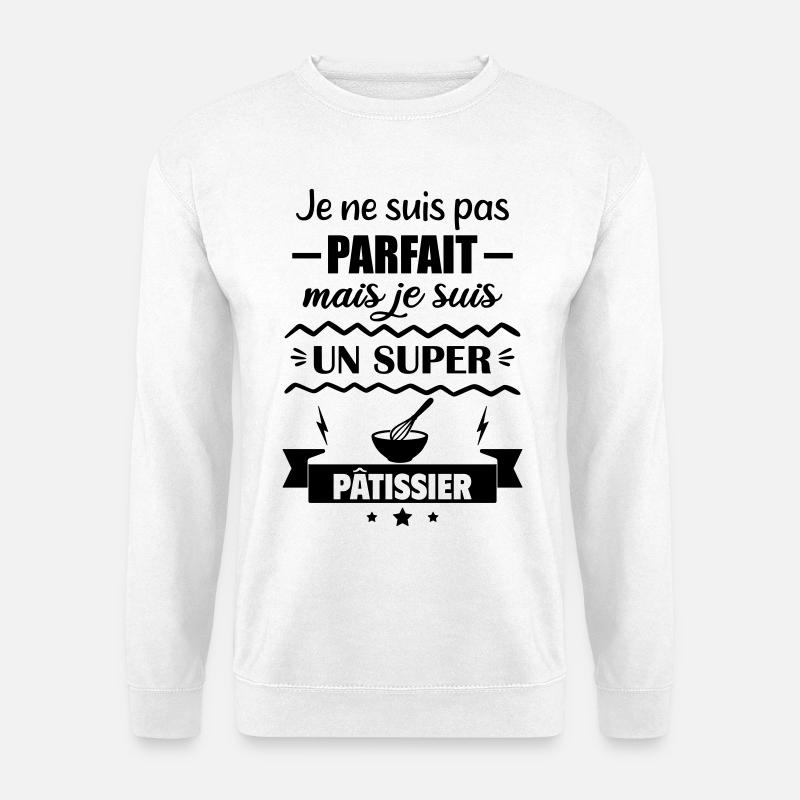 Nicht perfekt, aber toller Konditor - Unisex Pullover - Weiß
