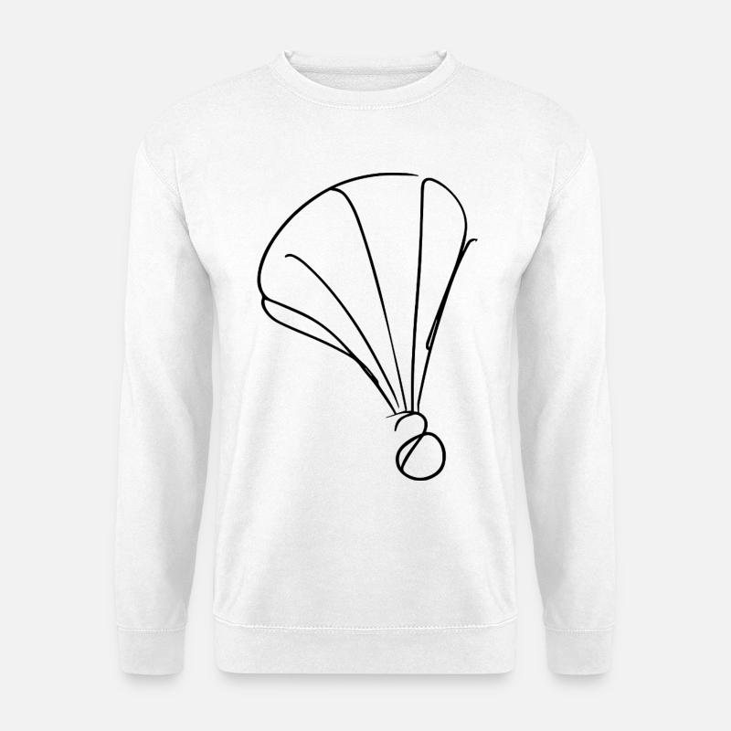 Badminton Federball Skizze - Unisex Pullover - Weiß