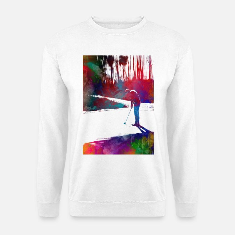 Golf player #golf - Unisex Sweatshirt - white