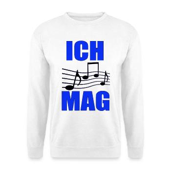 I like music Blue note layout - Unisex Sweatshirt - white - Front